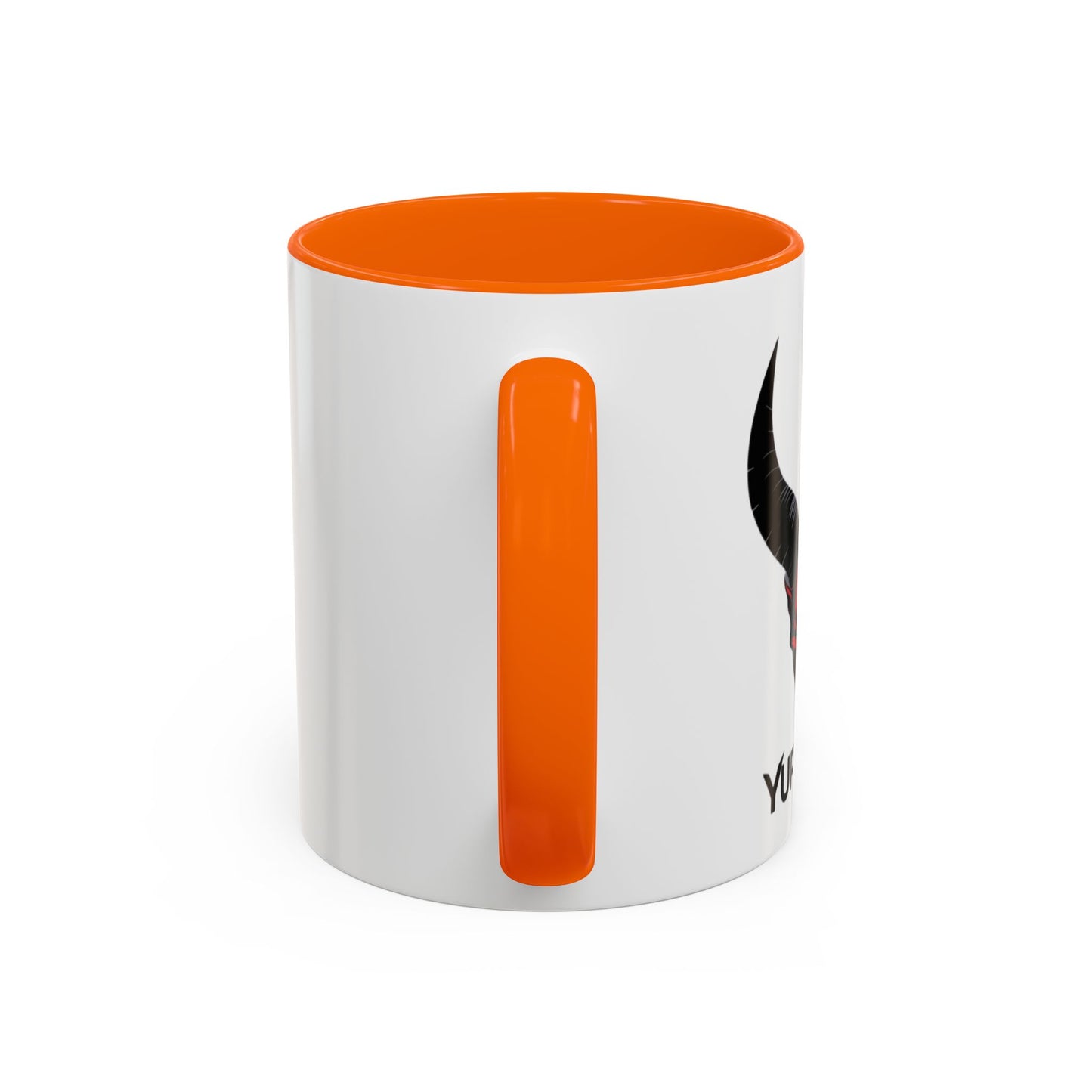 Custom YupStuff Accent Coffee Mug | Unique Gift for Coffee Lovers, Halloween Decor, Office, Home, Funny Mugs, Devil Design