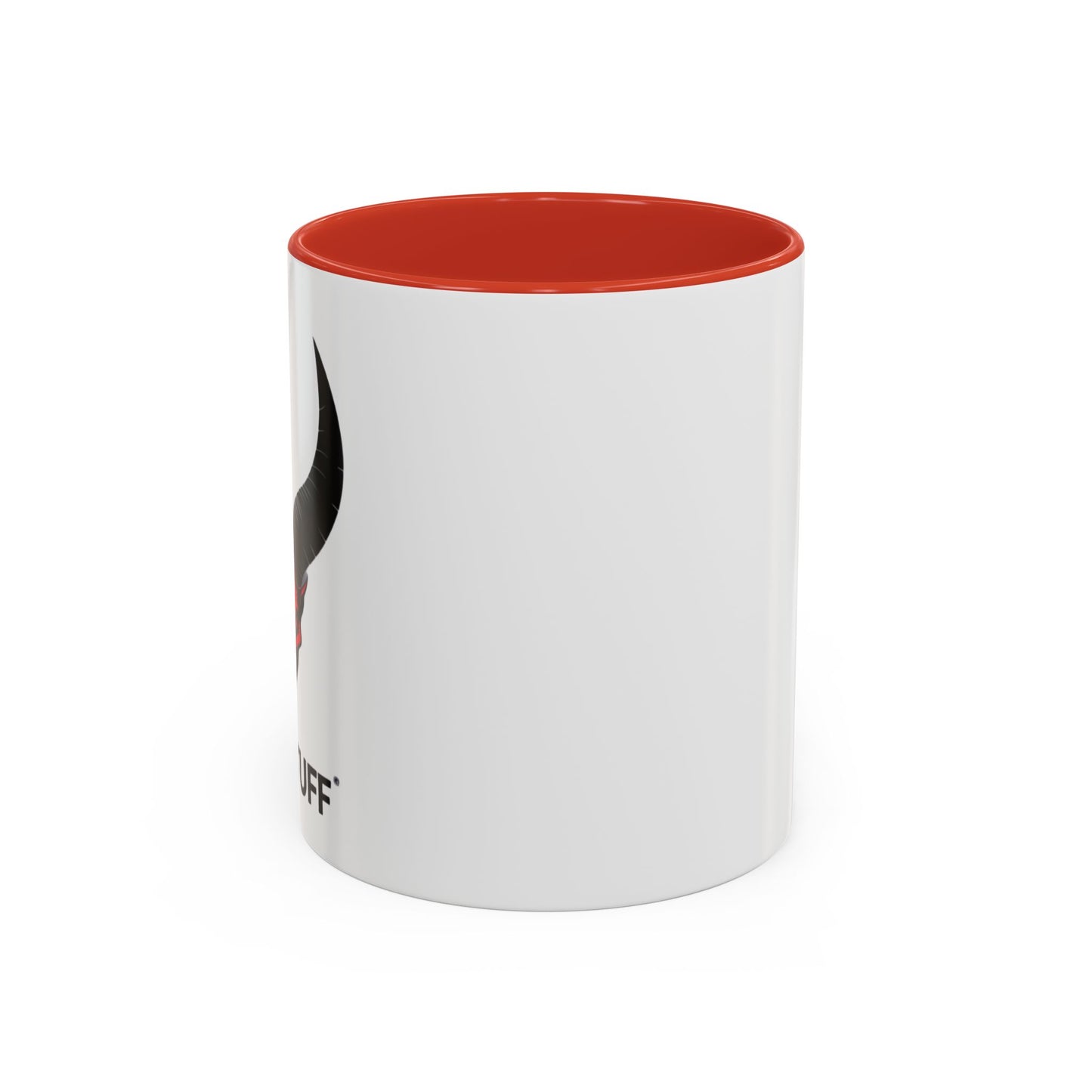 Custom YupStuff Accent Coffee Mug | Unique Gift for Coffee Lovers, Halloween Decor, Office, Home, Funny Mugs, Devil Design