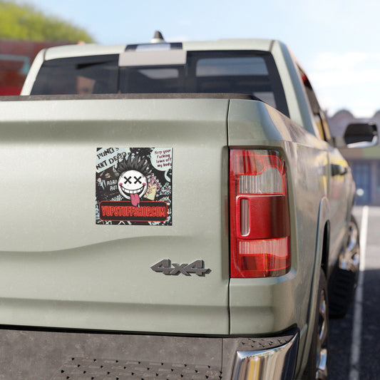 YupStuff Custom car / vehicle magnet, Keep Your F***ing Laws Off My Body, Alternative Style, Car Decor, Gift for Rebels, Road Trip Essentials