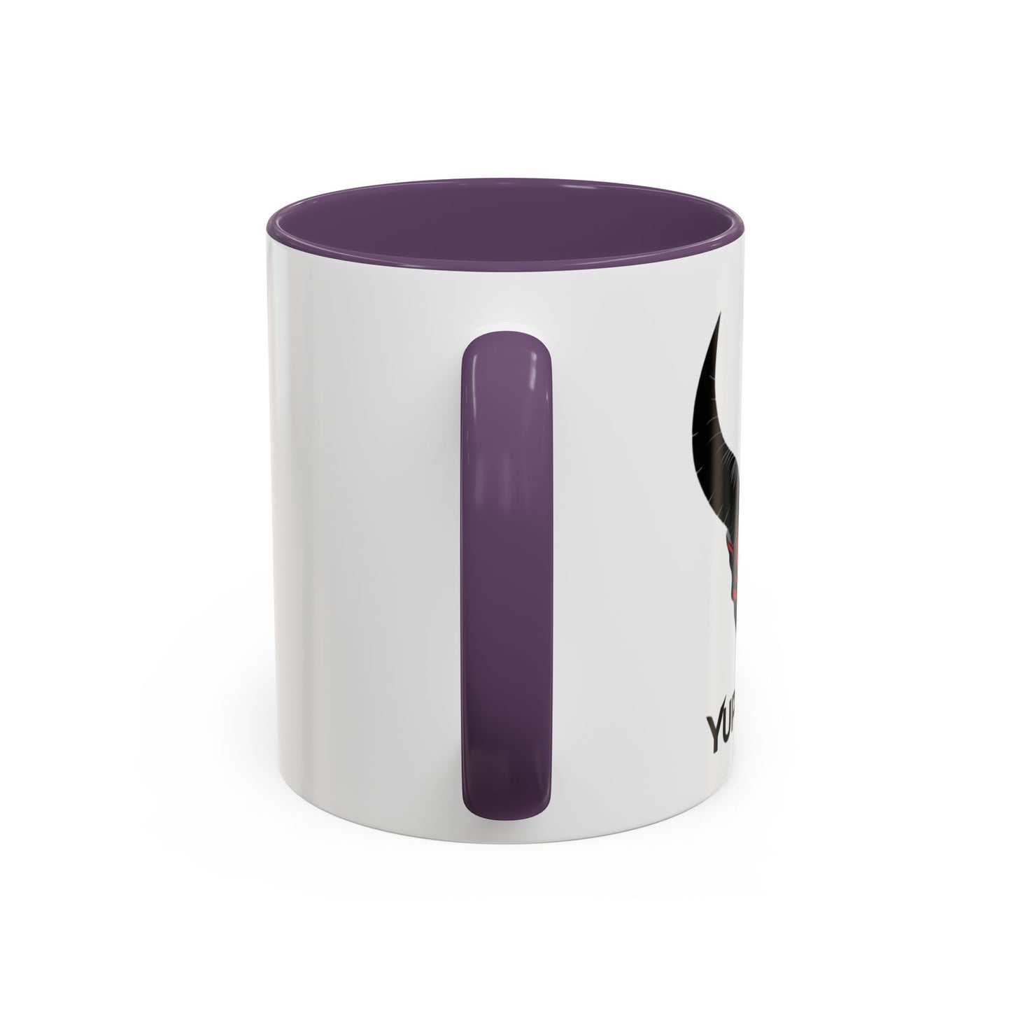 Custom YupStuff Accent Coffee Mug | Unique Gift for Coffee Lovers, Halloween Decor, Office, Home, Funny Mugs, Devil Design