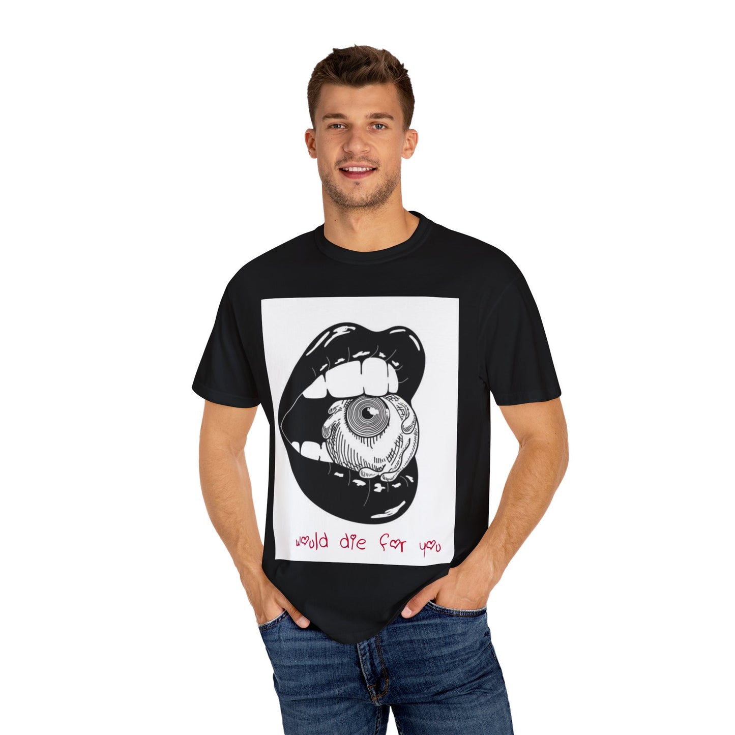 I'd Die For You Psychopath T-Shirt (YupStuffShop Custom) Pinterest Gothic Eye T-Shirt
