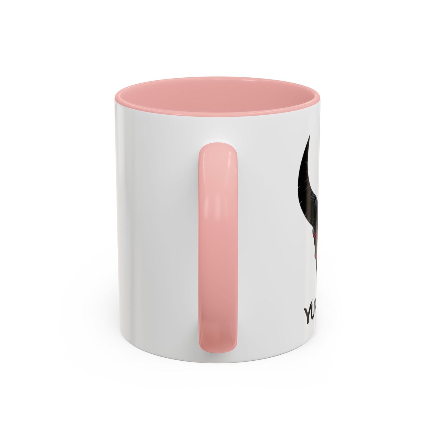 Custom YupStuff Accent Coffee Mug | Unique Gift for Coffee Lovers, Halloween Decor, Office, Home, Funny Mugs, Devil Design
