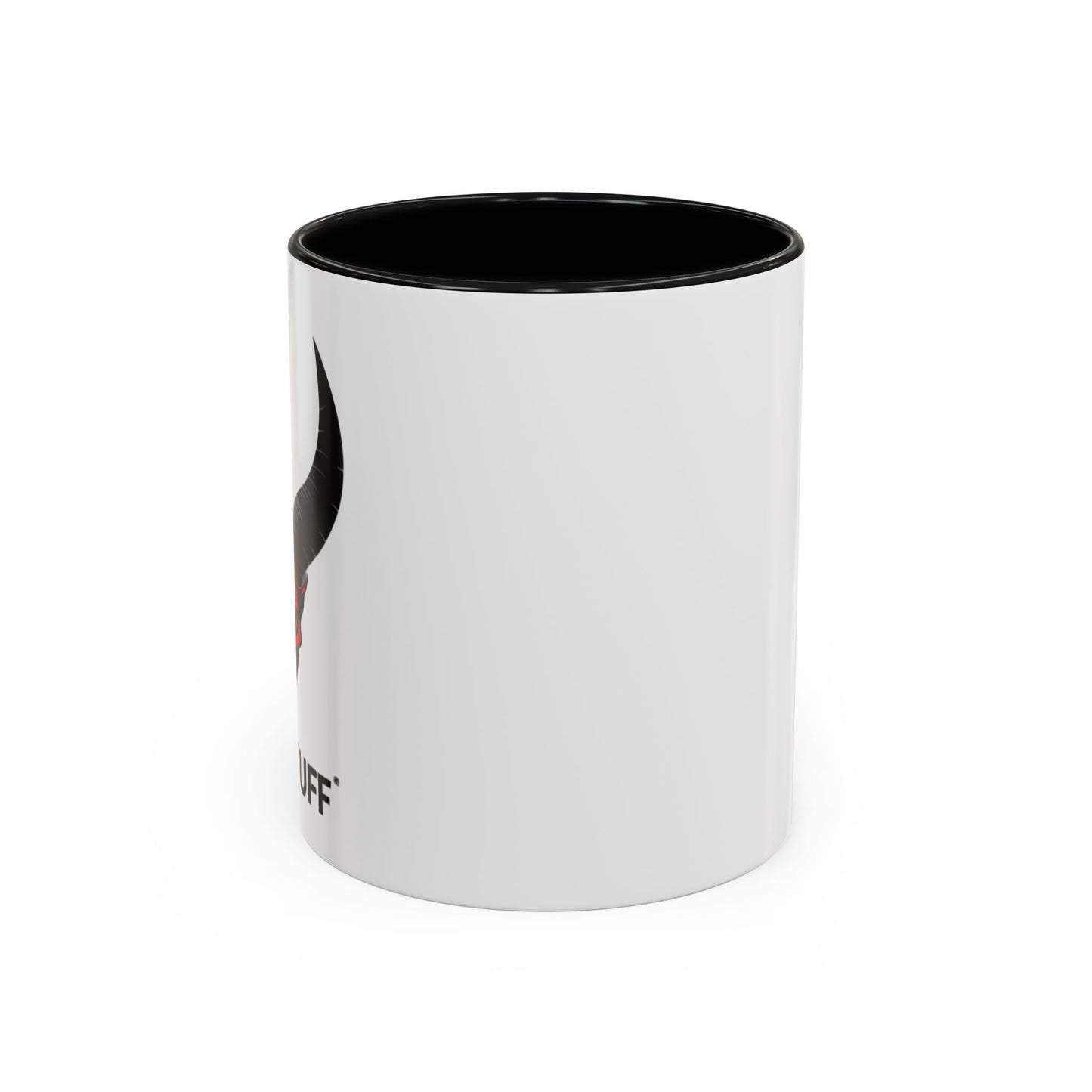 Custom YupStuff Accent Coffee Mug | Unique Gift for Coffee Lovers, Halloween Decor, Office, Home, Funny Mugs, Devil Design