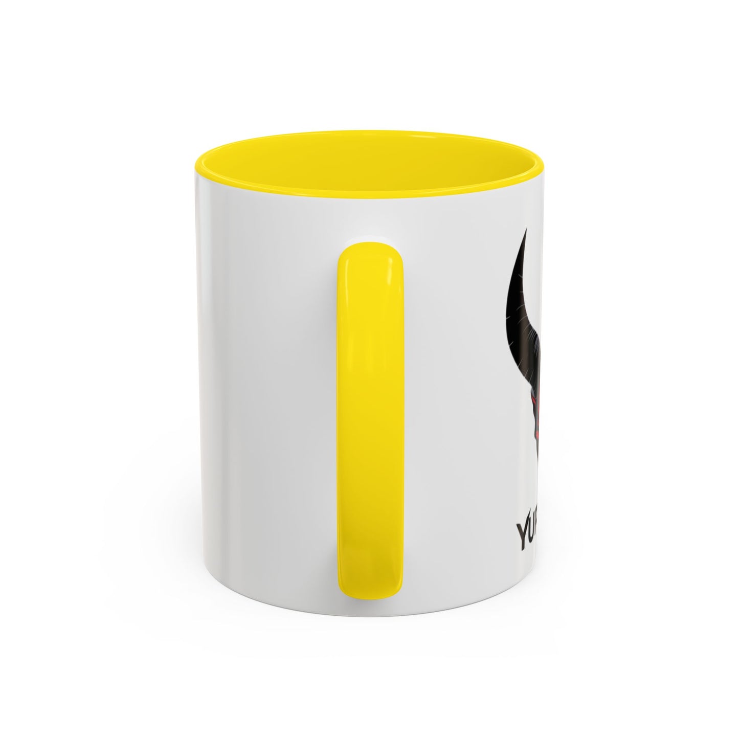 Custom YupStuff Accent Coffee Mug | Unique Gift for Coffee Lovers, Halloween Decor, Office, Home, Funny Mugs, Devil Design