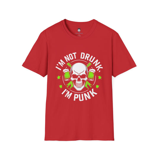 “I’m Not Drunk, I’m Punk” – Custom YupStuff Skull & Beers Graphic Tee