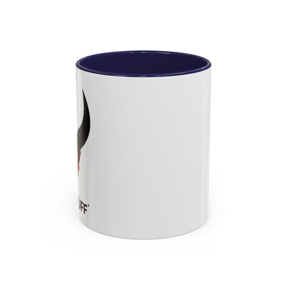 Custom YupStuff Accent Coffee Mug | Unique Gift for Coffee Lovers, Halloween Decor, Office, Home, Funny Mugs, Devil Design