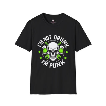“I’m Not Drunk, I’m Punk” – Custom YupStuff Skull & Beers Graphic Tee